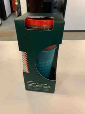 Starbucks 2019 Holiday Christmas Reusable Cold Cups With Straws 24oz 5 Pack NIB - Sold on eBay Nov, 28th 2019 for $22.00