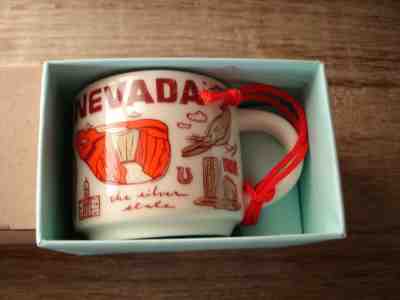NIB Starbucks Nevada Been There Series Demi 2oz Mug Ornament - Sold on eBay Nov, 28th 2019 for $16.95