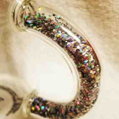 Starbucks Glitter Handle Glass Mug 2019 Christmas! - Sold on eBay Nov, 30th 2019 for $26.00