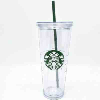 Starbucks Venti Clear Double Wall Acrylic Cold Cup Tumbler 24 oz - Sold on eBay Nov, 30th 2019 for $22.99
