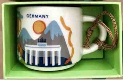Starbucks Ornament 2oz Mug GERMANY YAH You Are Here Espresso cup Demitasse w/SKU - Sold on eBay Nov, 30th 2019 for $24.99