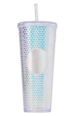 Starbucks 2019 Holiday Tumbler Cup Platinum 24oz - Sold on eBay Nov, 30th 2019 for $25.00