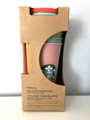 Starbucks Color Changing Reusable Cold Cups Pack Of 5 New 2019 - Sold on eBay Nov, 30th 2019 for $89.00