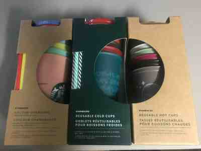 Starbucks 2019 Christmas Halloween Color Changing Reusable Hot Cold Cups x16 - Sold on eBay Nov, 30th 2019 for $89.99