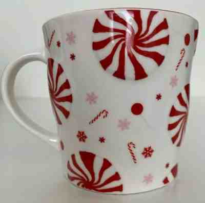 Starbucks Peppermint Candy Cane Swirls Coffee Mug Cup Red & White 16 OZ 2007 - Sold on eBay Nov, 30th 2019 for $24.95