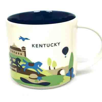 Starbucks Kentucky You Are Here Mug 14 ounce Horse Racing Derby Coffee Cup 2014 - Sold on eBay Nov, 30th 2019 for $16.99
