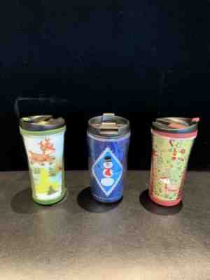 Starbucks Coffee Travel Mug Lot Christmas Holiday Themed 8 Oz Size Tumbler - Sold on eBay Nov, 30th 2019 for $19.99