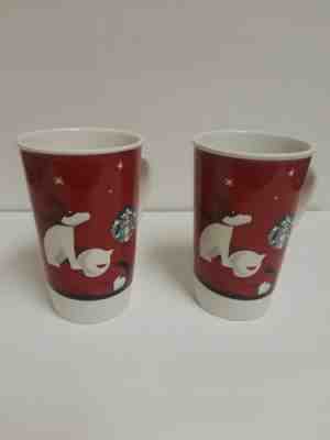 Starbucks Pair Of Christmas Dog  Red 16oz. Coffee Mug (D3) - Sold on eBay Nov, 30th 2019 for $22.00