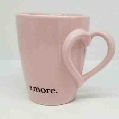 Adorable 2003 Starbucks Barista Pink Amore Heart Handle Mug - Sold on eBay Nov, 30th 2019 for $16.99