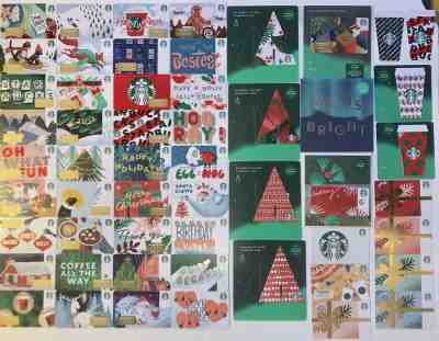 67 NEW Starbucks 2019 HOLIDAY???? CHRISTMAS + Mag Strip Gift Cards HTF - Sold on eBay Nov, 30th 2019 for $24.95