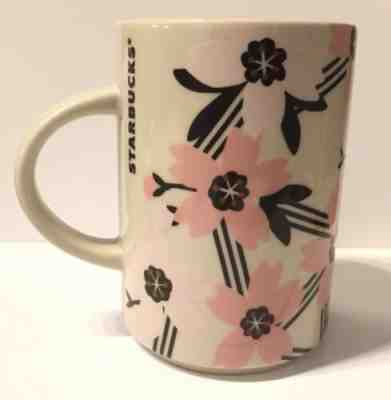Starbucks Cherry Blossom Floral Sakura Pink Cream Ceramic Mug Cup 12oz NEW - Sold on eBay Nov, 30th 2019 for $18.99