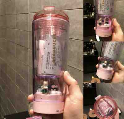Starbucks 2019 China Valentine’s Day LED Plastic Tumbler Cup Pink 10oz - Sold on eBay Nov, 30th 2019 for $50.99