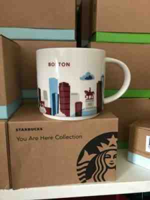 Starbucks Boston you Are Here Coffee Mug Cup 14 Oz NEW YAH - Sold on eBay Nov, 30th 2019 for $26.99