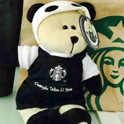 Starbucks China City Bearista Chengdu Black Taikooli Apron Panda Bear With Tag - Sold on eBay Nov, 29th 2019 for $32.95