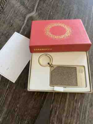 Starbucks Limited Ed Swarovski Crystal Gold Metal Keychain Gift card $50 CAD Bal - Sold on eBay Nov, 29th 2019 for $250.00