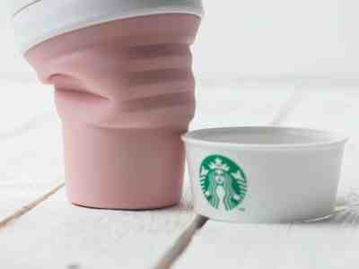 2018 Starbucks Singapore Exclusive Stojo Silicon Collapsible Cup 16oz Baby Pink - Sold on eBay Nov, 29th 2019 for $62.90