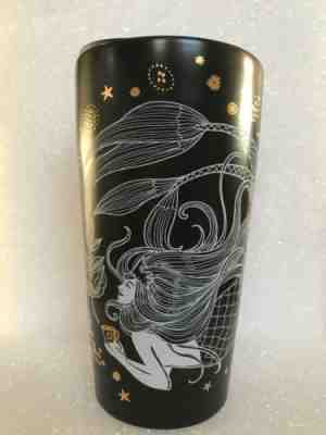 NEW! Starbucks Black Ceramic Tumbler Mug Mermaid Siren 12oz Christmas Holiday - Sold on eBay Nov, 29th 2019 for $28.95