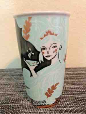 Starbucks Ceramic Tumbler Siren Mermaid Holiday 2018 12 oz Limited Edition - Sold on eBay Nov, 29th 2019 for $29.99