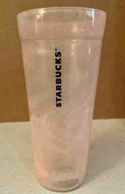 2017 STARBUCKS VENTI 20oz PINK & ORANGE SWIRL DOUBLE WALL GLASS TUMBLER - Sold on eBay Nov, 29th 2019 for $40.99
