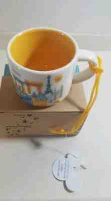 Disney Starbucks EPCOT YOU ARE HERE 2oz. Mug - Demi Tasse- Ornament NEW IN BOX  - Sold on eBay Nov, 29th 2019 for $25.00