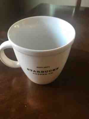 STARBUCKS WHITE ABBEY MUG 2001 BARISTA SERIES 16oz!! MINT, WOW!! - Sold on eBay Dec, 1st 2019 for $22.50