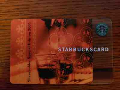 STARBUCKS Shareholder Special Edition Gift Cards Lot - 2003 & 2004 - Sold on eBay Dec, 1st 2019 for $29.99