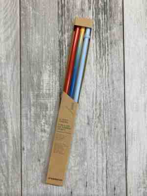 3 Pack Starbucks Rainbow Reusable Plastic Straws Venti for 24oz Cold Cups - Sold on eBay Dec, 1st 2019 for $15.00