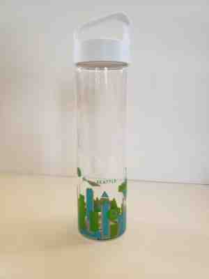 Starbucks You Are Here Collection Glass Water Bottle Seattle 18.5 fl oz - Sold on eBay Dec, 1st 2019 for $15.99