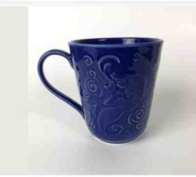 COBALT STARBUCKS COFFEE MUG MERMAID SIREN SWIRL ART - Sold on eBay Dec, 1st 2019 for $20.50