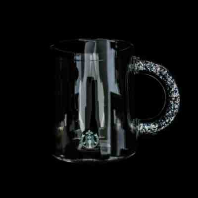 Starbucks Holiday 2019 Clear Glass Mug Silver Glitter Handle - Sold on eBay Dec, 1st 2019 for $29.99