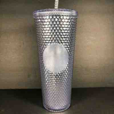 One Holiday Starbucks 2019 Venti Bling Platinum Silver Studded Cold Cup Tumbler - Sold on eBay Dec, 1st 2019 for $24.99
