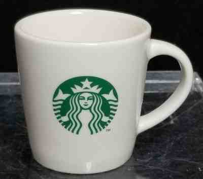 Starbucks Coffee 2012 White Green Double Tailed Siren 3 Oz Demi Espresso Cup Mug - Sold on eBay Dec, 1st 2019 for $16.95