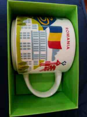 NIB With SKU STARBUCKS ROMANIA, You Are Here (YAH) 14 Oz Mug. Rare  - Sold on eBay Dec, 1st 2019 for $45.00