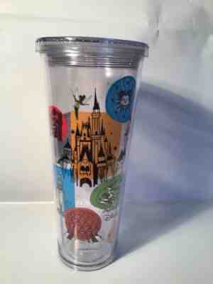 VINTAGE STARBUCKS TUMBLER COLD 24 Oz DRINKING CUP NEW 2017 DISNEY PARK EXCLUSIVE - Sold on eBay Dec, 1st 2019 for $29.99