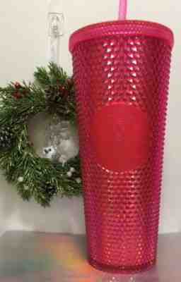 NEW STARBUCKS 2019 - Pink Diamond Studded Tumbler Cup WINTER HOLIDAY 24 oz ???????? - Sold on eBay Dec, 1st 2019 for $25.99