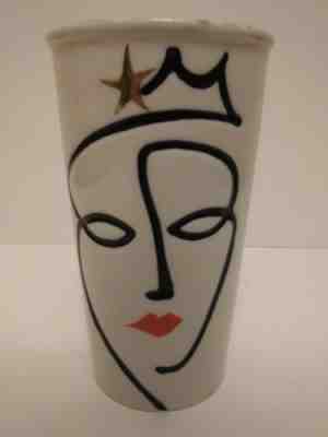 Starbucks 2015 Siren Anniversary Face Lips Ceramic Travel Tumbler Mug 10 oz - Sold on eBay Dec, 1st 2019 for $24.99