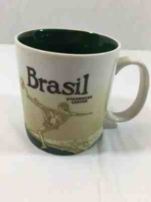Starbucks Brazil Coffee Mug Soccer Global Icon Collector Series 16oz Green - Sold on eBay Dec, 1st 2019 for $17.99