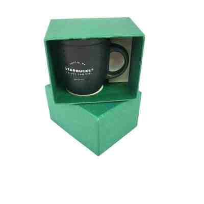 Starbucks 2016 Black Abbey 3 oz Demitasse Cup Holiday Mini Espresso Mug NIB - Sold on eBay Dec, 1st 2019 for $26.95
