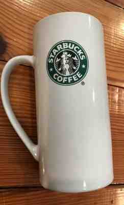 Starbucks Tall Skinny Coffee Latte Mug Cup 14 oz. 2008 White Green Mermaid - Sold on eBay Dec, 1st 2019 for $19.99