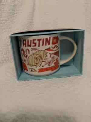 New Starbucks Austin Coffee Mug "Been There" Armadillo Horseshoe Texas  - Sold on eBay Dec, 1st 2019 for $29.99