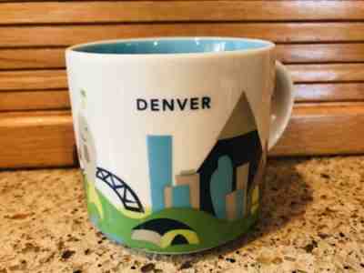 Starbucks YAH Mug 2016 Denver Colorado You Are Here 14 oz New Green Brown Yellow - Sold on eBay Dec, 1st 2019 for $17.99