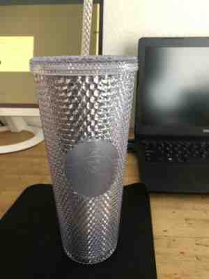 Starbucks 2019 BLING PLATINUM Studded Tumbler Venti 24oz Holiday ON HAND! - Sold on eBay Dec, 1st 2019 for $37.99