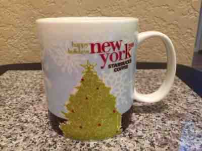 Rare 2008 Starbucks NYC New York City Happy Holidays Christmas Tree Mug  - Sold on eBay Dec, 1st 2019 for $18.00