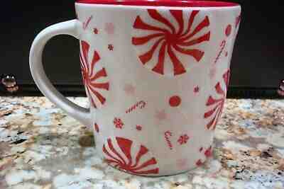 2007 Starbucks Peppermint Candy Cane Holiday 16oz Ceramic Coffee Mug - Sold on eBay Nov, 30th 2019 for $24.85