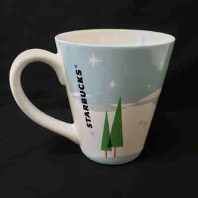 2011 Starbucks Coffee Mug Cup Christmas Holiday Winter Trees Mug - Sold on eBay Nov, 30th 2019 for $15.99