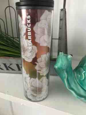 NEW STARBUCKS DESERT FLORAL Rainbow CACTUS Sunprint TUMBLER 16 fl - Sold on eBay Nov, 30th 2019 for $15.36