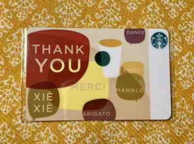 Netherlands Starbucks Card 2013 VERY RARE DISCONTINUED Thank You - Sold on eBay Nov, 30th 2019 for $49.00