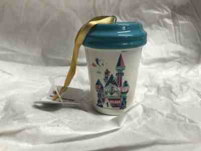 Disney Parks Disneyland Starbucks Castle Travel Tumbler Ornament Ceramic  BLUE - Sold on eBay Nov, 30th 2019 for $21.99