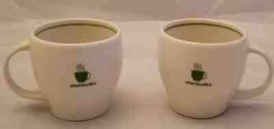 EUC STARBUCKS BARISTA 2003 SET OF 2 MATCHING 6 OZ MINI ABBEY MUGS SMALL CUPS  - Sold on eBay Nov, 30th 2019 for $17.95