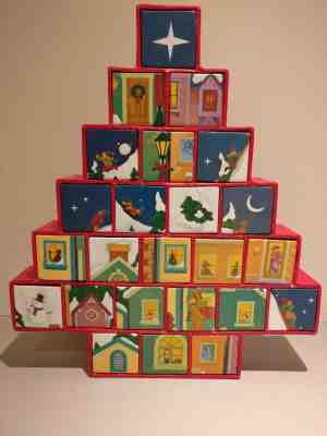 Starbucks Christmas Tree Advent Calendar Reversible Gift Drawers Used 2006 - Sold on eBay Nov, 30th 2019 for $45.00